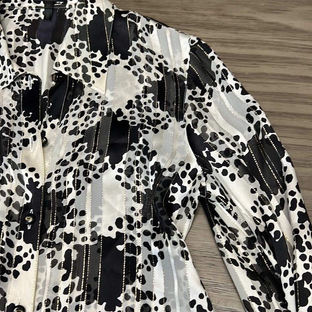 ESCADA SILK BUTTON DOWN TOP SIZE 4 - image 13